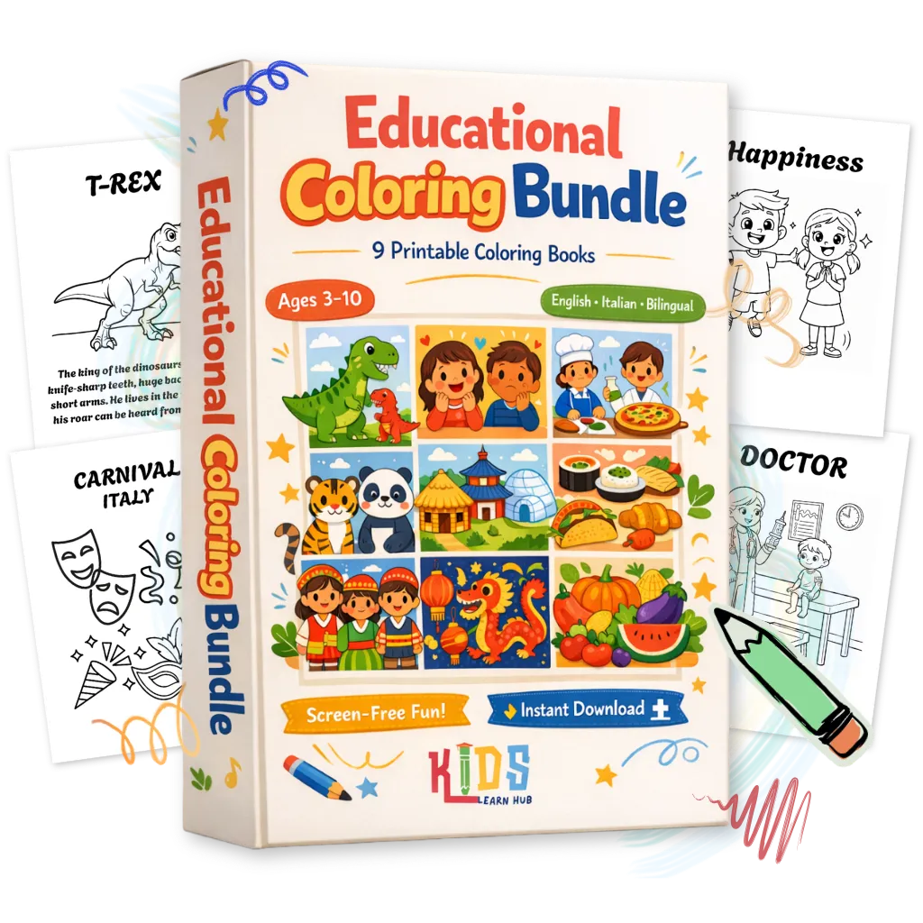 Educational Coloring Bundle - KidsLearnHub