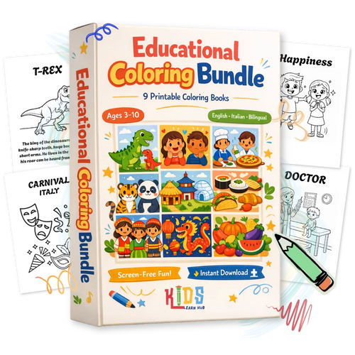 Educational Coloring Bundle - KidsLearnHub